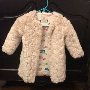 Mini Boden Faux fur coat